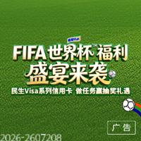 民生Visa信用卡 FIFA世界杯tm限定礼遇